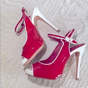 Bebe Patent Pin-Up Girl Heels